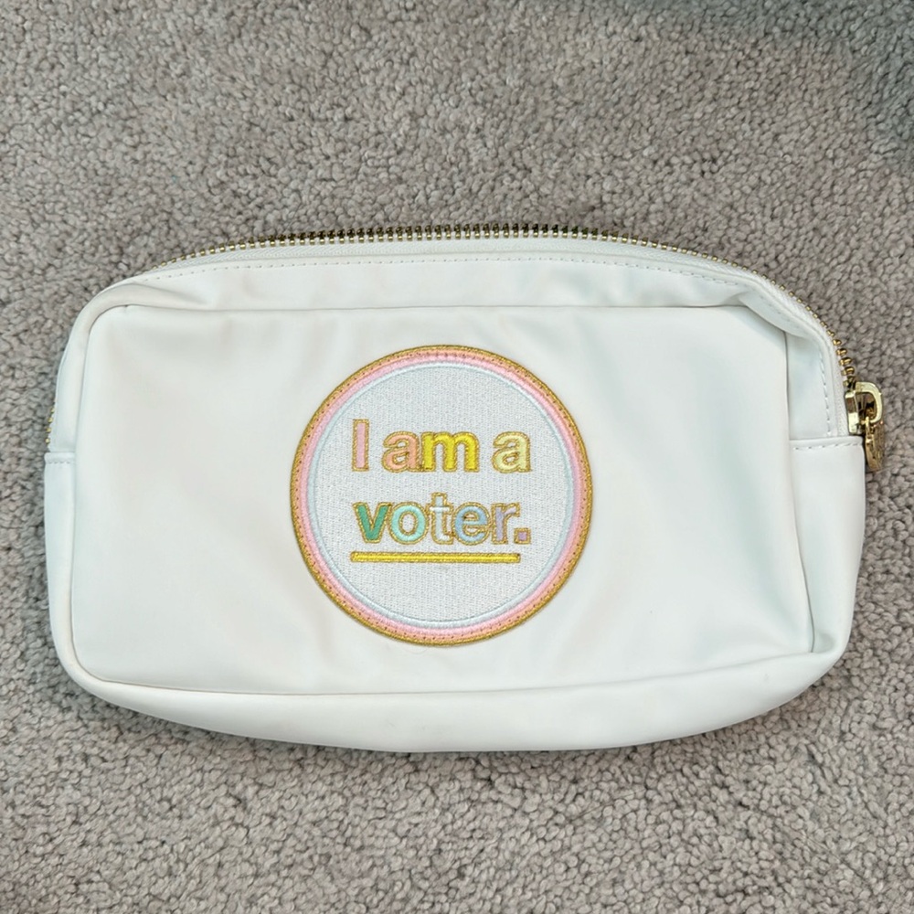 Stoney Clover Lane - I am a voter small pouch